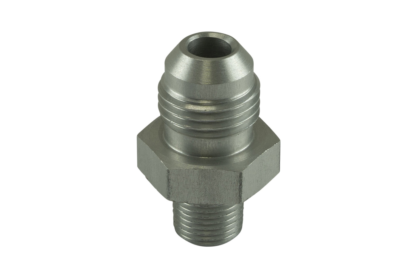 Clear, -6 AN Flare to 1/8 NPT Male Straight