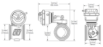 Turbosmart Pneumatic StraightGate50 | TS-0565-1762