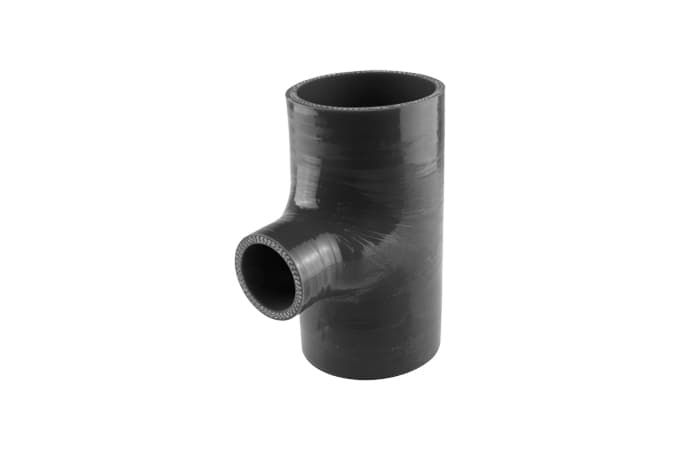 Hose Tee 3.00" ID 1.5" spout - Black