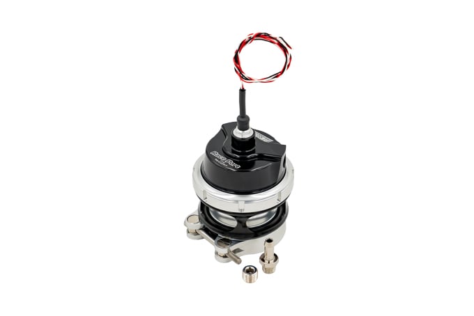 BOV Race Port Female Gen-V Black WITH Hall Effect sensor fits cometitors flange) - NO WELD FLANGE
