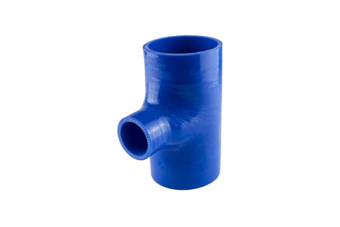 Hose Tee 3.00" ID 1.5" spout - Blue