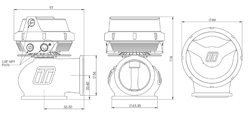 Turbosmart GenV HyperGate45 14PSI (Sleeper) | TS-0553-1015